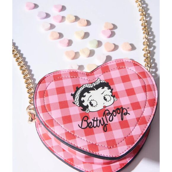 Unique Vintage x‎ Betty Boop Heart Chain Bag - Picture 2 of 2